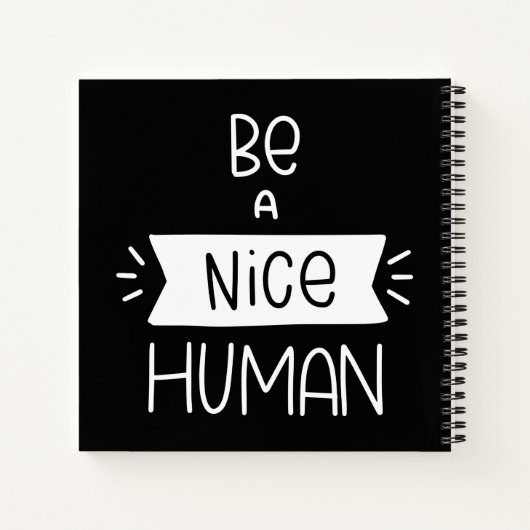 Wees een mooi mens notitieboek (Achterkant)