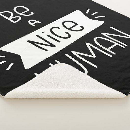 Wees een mooi mens sherpa deken (3/4)