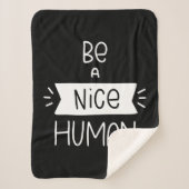 Wees een mooi mens sherpa deken (Voorkant)