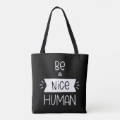 Wees een mooi mens tote bag (Achterkant)