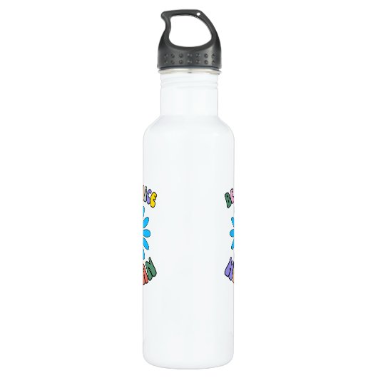 Wees een mooi mens waterfles  (Achterkant)