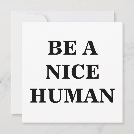 Wees een mooi menselijk Poster (Voorkant)