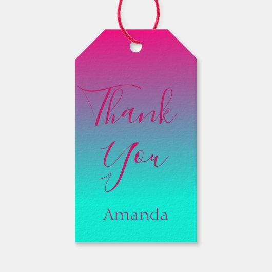 Wees een mooie ananas citaat dank u cadeaulabel (Achterkant)