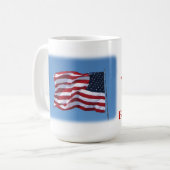 Wees een patriot - Mok! Koffiemok (Voorkant links)