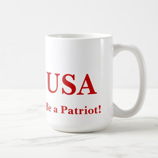 Wees een patriot - Mok! Koffiemok (Rechts)
