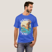 Wees een Pelican Bird Island Boat Vis Catchropical T-shirt (Voorkant volledig)