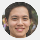 Wees een pionier ronde sticker (Voorkant)