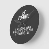 Wees een positieve wandklok (Hoek)