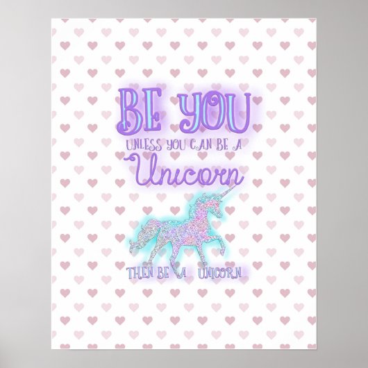 Wees een Poster van Unicorn (Voorkant)