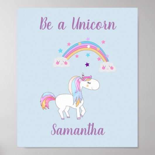 Wees een Poster van Unicorn (Voorkant)
