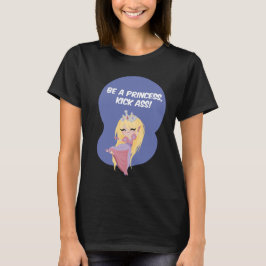 Wees een prinsesje, schop! - Lange hoes T-shirt