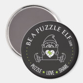 Wees een Puzzel Elf - Magneten (Voorkant / Achterkant)