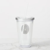 Wees een Puzzel Elf — Waterfles / Thermoskan Acryl Drinkbeker (Achterkant)