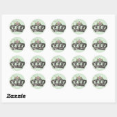 Wees een QUeeN Ronde Sticker (Vel)