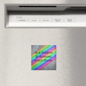 Wees een Rainbow Inspirerend Quote Magnet (Insitu (Vaatwasser))