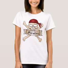 Wees een rebel, wees een piratenT-shirt. T-shirt