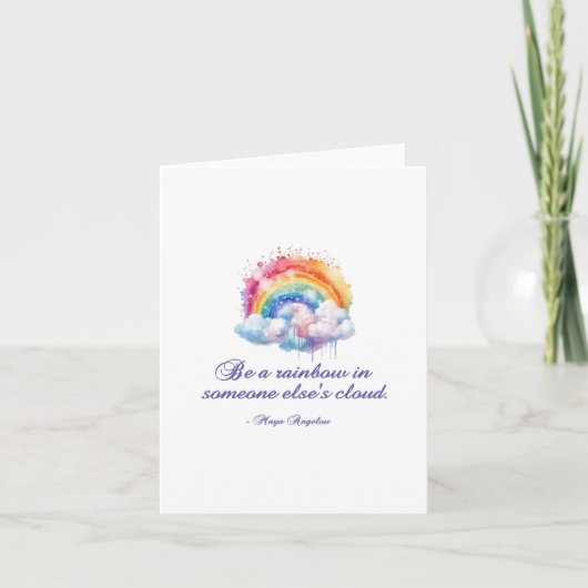 Wees een regenboog 2 notitiekaartje (Voorkant)