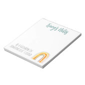 Wees een regenboog in andermans bewolking notitieblok (Linkerzijde)