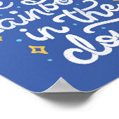 Wees een regenboog in de wolken poster (Hoek)