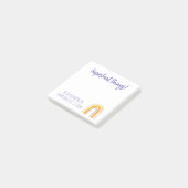 Wees een regenboog in iemands anders wolk post-it® notes (Schuin)