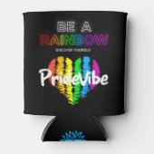 Wees een regenboog Ontdek jezelf door PrideVibe Blikjeskoeler (Voorkant)