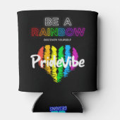 Wees een regenboog Ontdek jezelf door PrideVibe Blikjeskoeler (Achterkant)