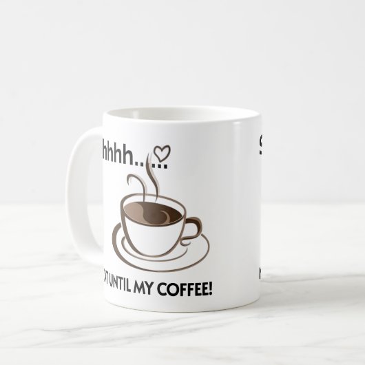 Wees een rustige koffie Mok (Voorkant links)