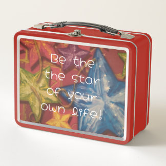 Wees een schitterende ster metalen lunchbox