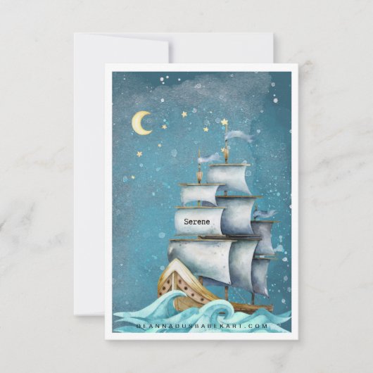 Wees een serene Kaart (Voorkant)