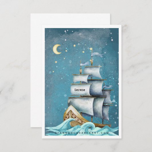 Wees een serene Kaart (Voorkant / Achterkant)