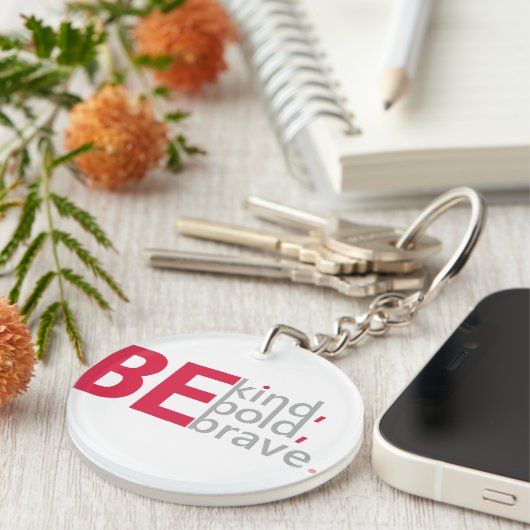 Wees een soort acrylische Sleutelhanger (Voorkant Rechts)