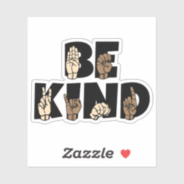 Wees een soort ASL American Sign Sticker