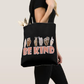 Wees een soort ASL American Sign Tote Bag (Dichtbij)