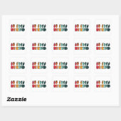 Wees een soort ASL American Sign Vierkante Sticker (Vel)