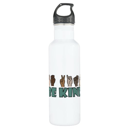 Wees een soort ASL American Sign Waterfles (Voorkant)