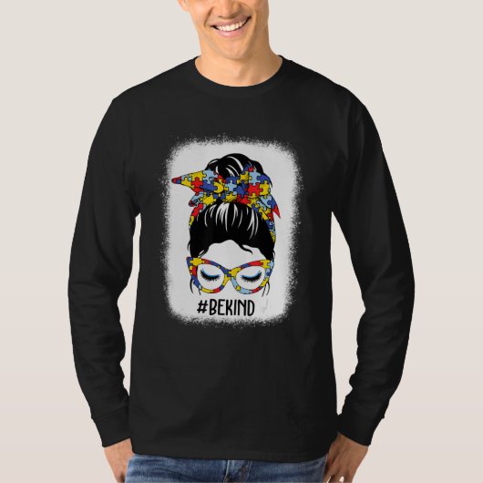 Wees een soort Autisme Bewustmafbeelding Maand Ble T-shirt (Voorkant)
