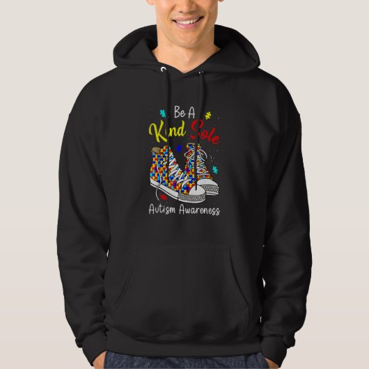 Wees een soort autisme-bewustwording Puzzle-schokk Hoodie (Voorkant)