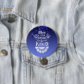 Wees een soort blauwe druppelaar ronde button 7,6 cm (In situ)