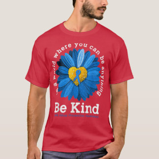 Wees een soort blauwe zonnebloem... kindermisbruik t-shirt