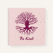 Wees een soort boom van leven in Bourgogne met roz Notitieboek (Voorkant)