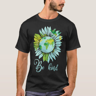 Wees een soort Daisy Earth Hippie T-Shirt Kind