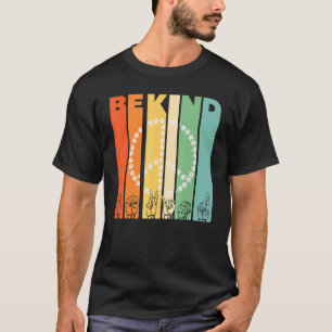 Wees een soort Daisy Peace Sign  Retro Ik kies Ki T-shirt