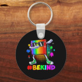 Wees een soort dobberende puzzelPop Het is een stu Sleutelhanger (Voorkant)