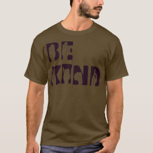 Wees een soort dove hand borden gebarentaal cadeau t-shirt