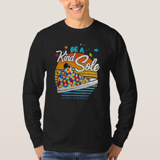 Wees een soort eenzame autisme-bewustmakingsschokk t-shirt (Voorkant)