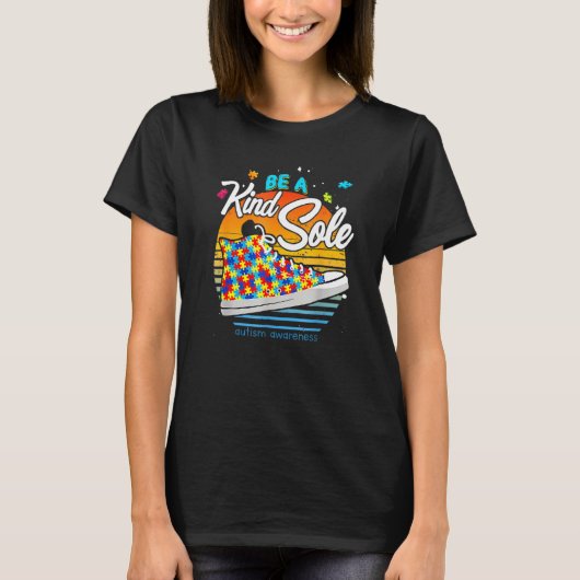 Wees een soort eenzame autisme-bewustmakingsschokk t-shirt (Voorkant)