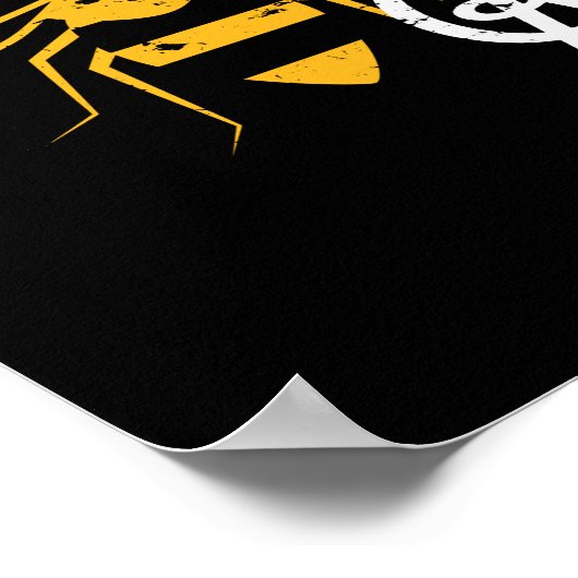 Wees een soort grappige bijenvinnen voor de bijent poster (Hoek)