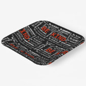 Wees een soort inspiratietekst op zwart papieren bordje (Gebogen)