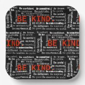 Wees een soort inspiratietekst op zwart papieren bordje (Voorkant)