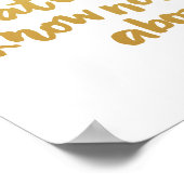 Wees een soort Inspirerend art Quote in faux Gold  Poster (Hoek)